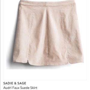 Faux Suede Mini Skirt